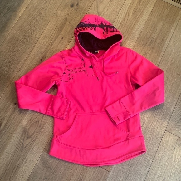 Under Armour Tops - UNDER ARMOUR | pink hoodie, size XS